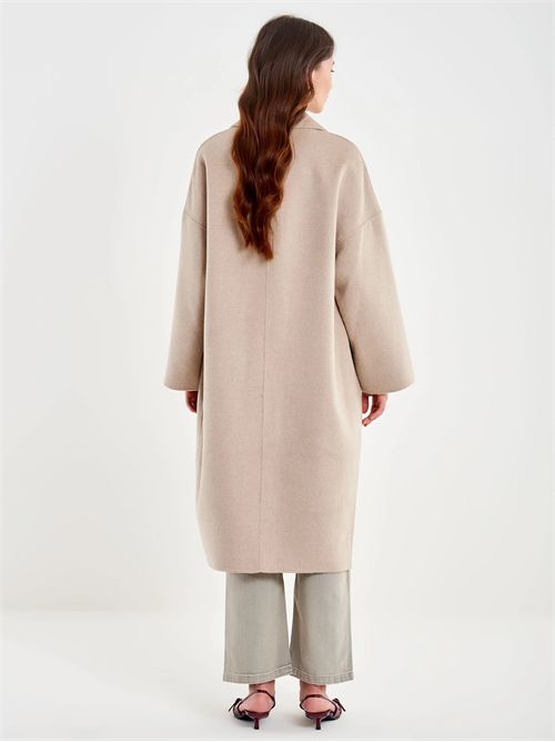 Cappotto Ovetto Oversized VICOLO | TF0003/TORTORA